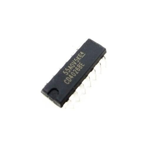 10Pcs CD4026 CD4026BE 4026 IC CMOS Counters Decade/Divider DIP-16