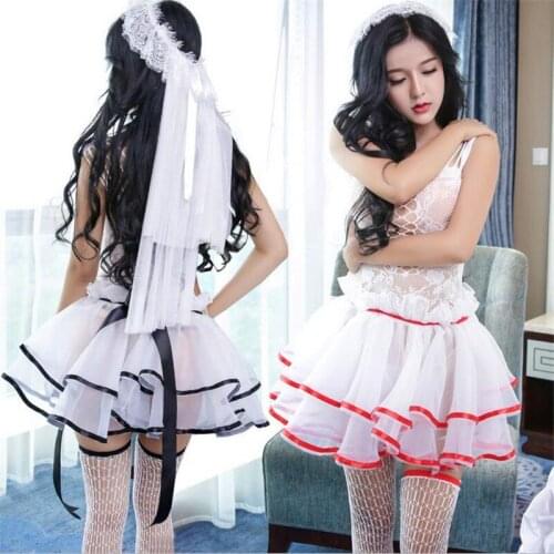 Sexy lingerie sets Sexy costumes princess women headwear +dress + stockings sets Exotic Apparel cosplay costumes hot intimates