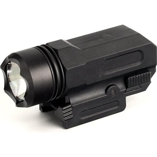 Detachable Tactical LED Flashlight Torches White Light 150 Lumens Quick Release 20mm Rail Mount for Gun Pistol Airsoft Slingshot