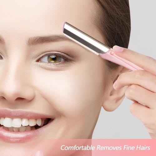 Eyebrow Lip Razor Trimmer Blade Shaver Knife Hair Remover Makeup Tool Shaping New Perfect Eyebrows Color Shipped Randomly