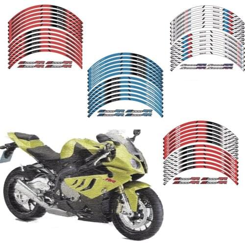 High quality motorcycle wheel decals waterproof Reflective stickers rim stripes For BMW S1000RR BMWS1000RR BMW S 1000RR