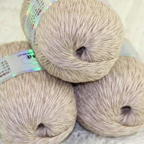High quality 100% pure cashmere luxury warm and soft hand-knitting yarn Multi OldLace Beige 233-636