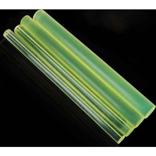 1pcs 20mm-60mm OD Polyurethane solid round yellow transparent damping buffer machinable plastic round bar pin 250mm length