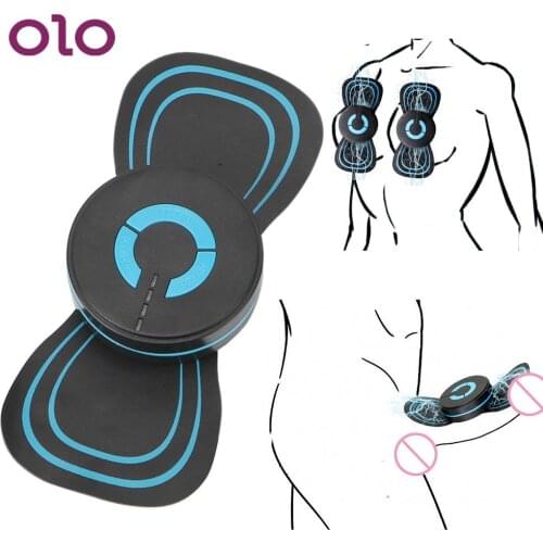 6 Modes Physical Therapy Patch Nipple Clit Massage Penis Electric Shock Pad Sex Products Toys for Women Adult Game