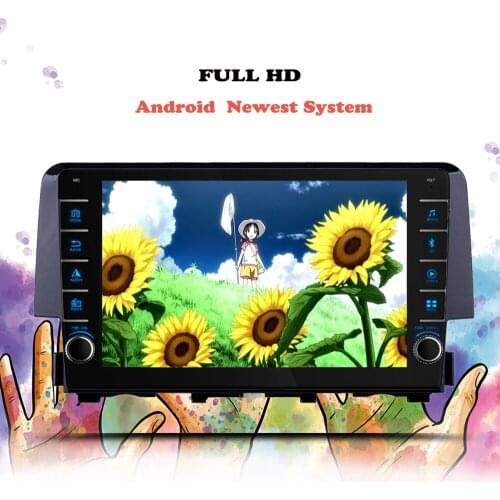 Android 10 Car Radio Multimedia Player For Honda Civic 2016 2017 2018 Navigation GPS DVD Auto Audio Video Tape Recorder Cassette