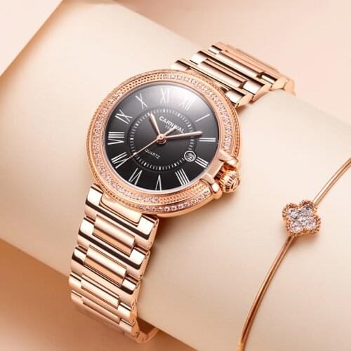 Rose Gold Womens Watches Top Brand Luxury Waterproof Watch Fashion Ladies Steel Ultra-Thin Casual Wristwatch Quartz Clock 2021