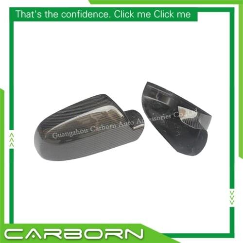 Carbon Fiber Mirror Cover For Audi A4 B8.5 A5 S5 RS5 without Turn Light Signal Add On Style Gloss Black