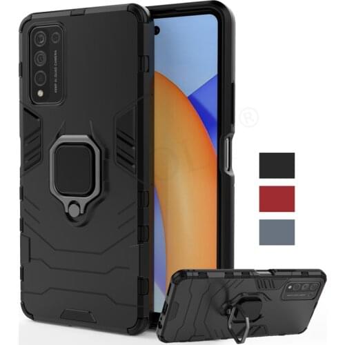 For Huawei Honor 10X Lite Case Cover Honor 9A 9S 9C 9X Pro Magnetic Ring Holder Silicone Armor Phone Bumper Case Honor 10X Lite