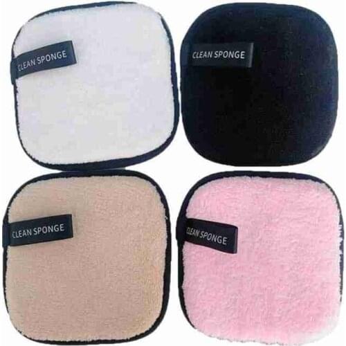 1pc Double Layer Face Cleansing Towel Reusable Nail Art Cleaning Wipe Microfiber Cloth Pads Makeup Remover Puff Cotton