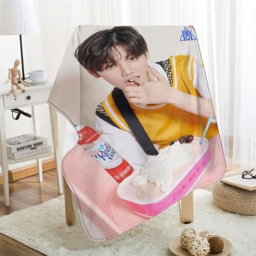 Musife Custom Produce X 101 Flannel Blanket Design Your own Blanket Flannel Blankets for Sofa DIY Dropshipping