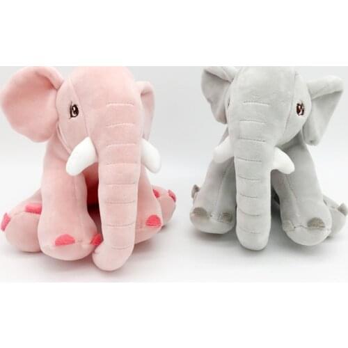 20 CM Fashion Baby Cute Elephant Plush Stuffed Toy Doll Soft Animal Plush Toy Children Room Bed Decoration Toy Gift PP Cotton