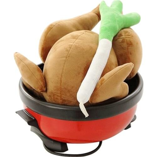 Simulation Fried Chicken Green Onion Drumstick Plush Toys Soft Stuffed Chicken Pillow Cushion Creative Gift For Children on sale