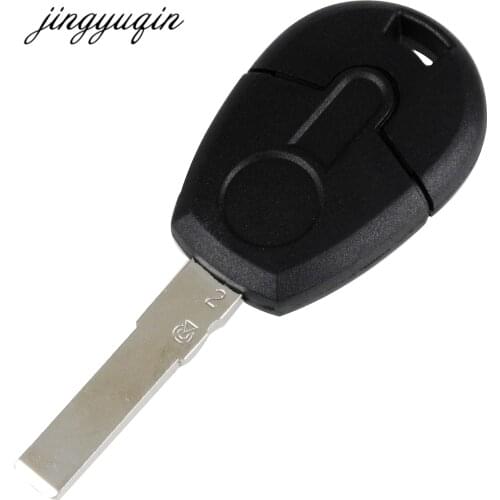 Jingyuqin Transponder Car Key Shell Case For Fiat With SIP22 Uncut Blade Fob Key Cover