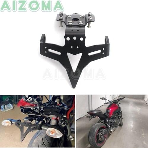 Motorcycle Rear License Plate Holder Bracket For Yamaha FZ MT 07 FZ07 MT07 2013-2019 2016 2017 Tail Tidy Fender Eliminator Kit