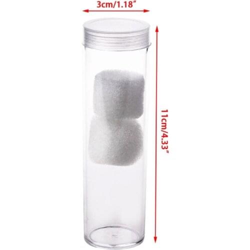 Round Plastic Storage Tube With Screw On Cap For 27mm Coins Or Holder Capsules HX6D