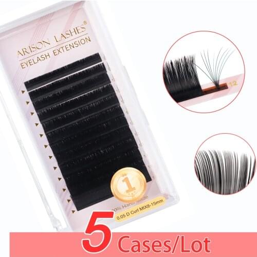 Best selling 0.05 0.07 easy fan mega volume lashes single eyelash extension quick fan volume lashes extension with private label
