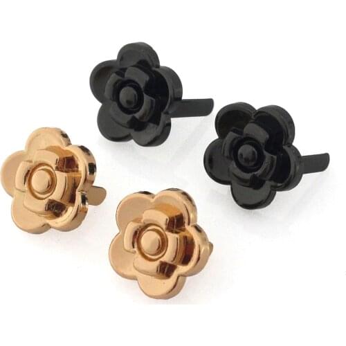 2pcs Metal Rose Flower Shape Buckle Fashion Clasp for Leather Craft Bag Strap Belt Handle Shoulder Garments Shoes Accessories