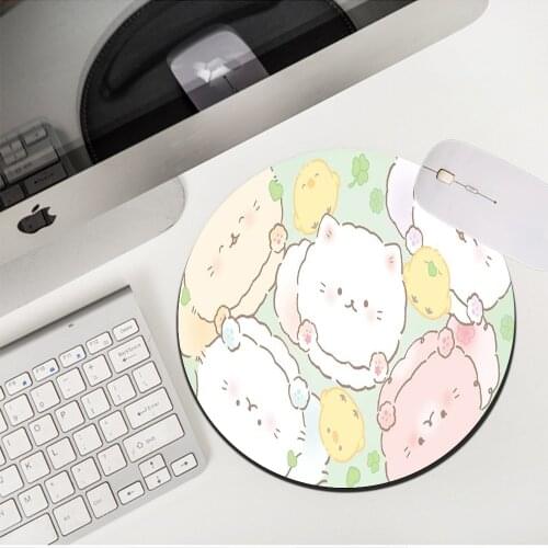MRGLZY Drop Shipping Cute Cats Mouse Pad Genshin Impact Small Carpet Rug Non-slip Rubber PC Gaming Accessories MousePad Desk Mat