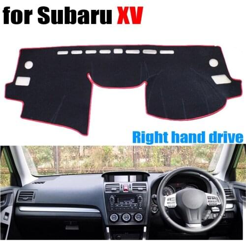 RKAC Sticker Car dashboard covers for Subaru XV all the years Right hand drive dashmat pad dash cover auto dashboard accessories