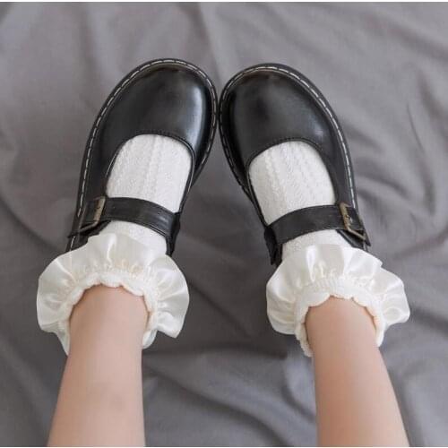 Woman Socks Ruffle Socks Lolita Short Socks Cosplay Costumes Accessories Nylon Lace Socks Anime Cartoon Sweet Girl Gift