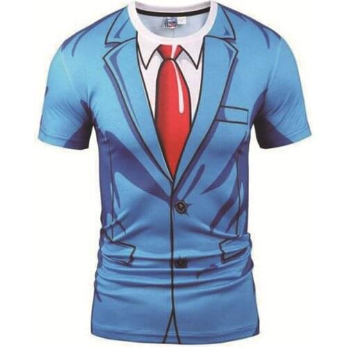 New 2021 3D Printed Gentleman Green Suit Kids Boy Girl Unisex T Shirt Summer Fashion Casual Men Women Cosplay T-Shirt Tops Tees