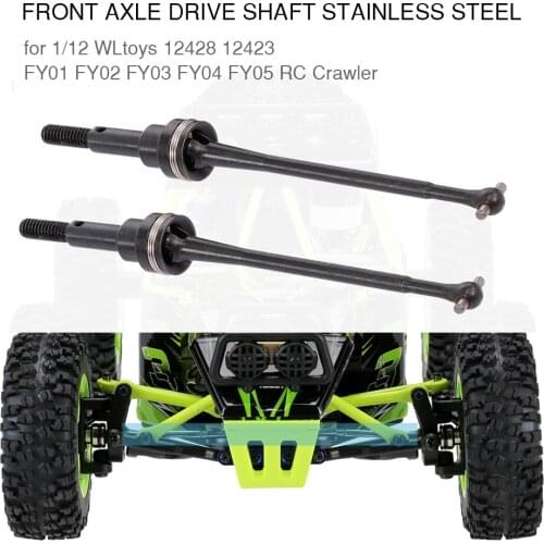 Axle Stainless Front Drive Shaft Steel for 1/12 RC Crawler WLtoys 12428 12423 FY01 FY02 FY03 FY04 FY05 RC Off-road Car Parts