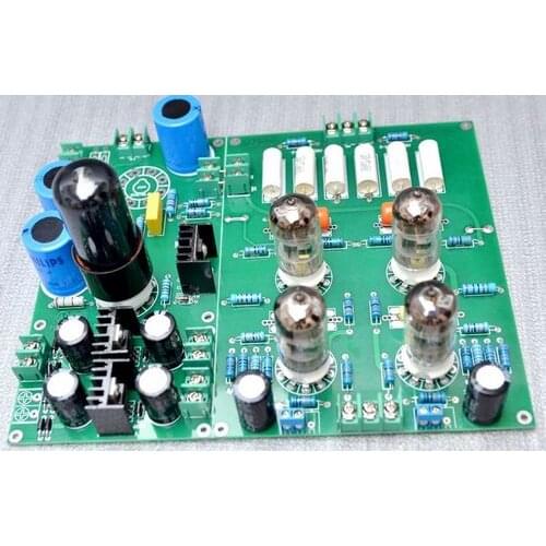 6N4 tube preamplifier board Including high voltage and filament voltage stabilization with tube