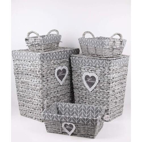 Laundry Basket Wicker Rectangle 5'li