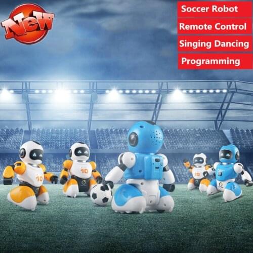 1set 2pcs robot RC Soccer Robot Electric Dancing football Simulation Robots Programable Educational parent-child play game toy