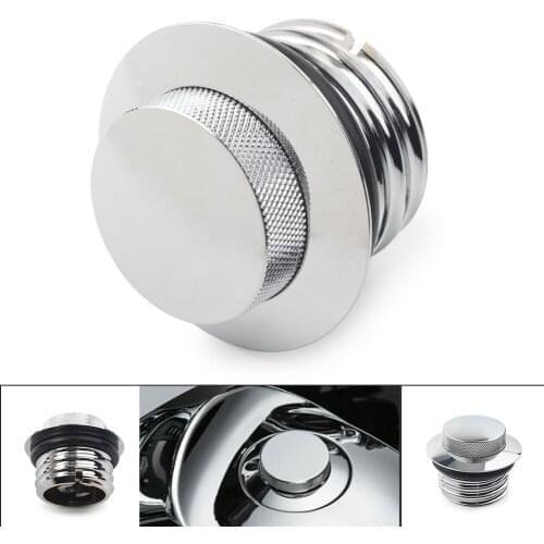 Motorcycle CNC Flush Pop Up Reservoir Gas Cap Vented Fuel Tank Screw For Harley Road Glide Custom FLTRX Street Glide FLTR FLHX