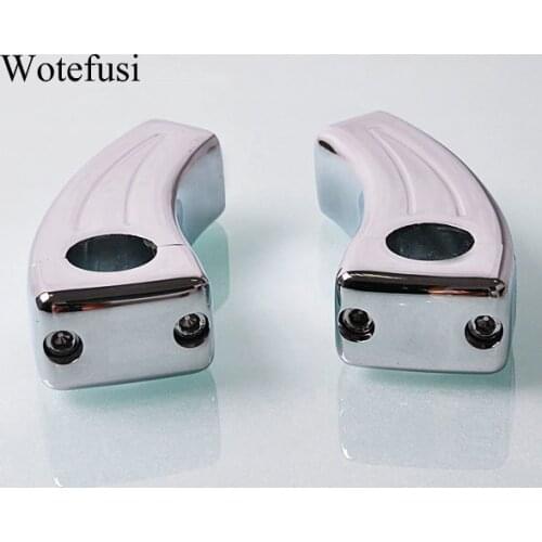 Wotefusi Height Chrome Handlebar Risers For Honda VTX Yamaha V-Star Kawasaki Vulcan 900 [P504]