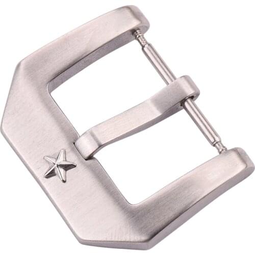Wholesale 10pcs/Set 22mm Stainless Steel Watch Buckle Watchbands Strap Clasp High Quality Silver Brushed Watch Accessories