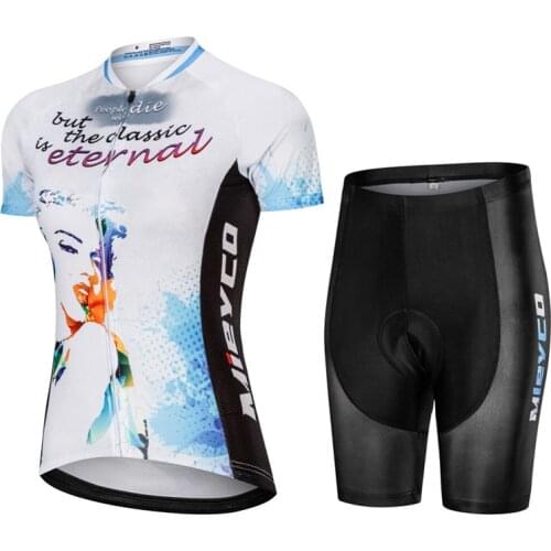 Women Mieyco Summer Cycling Jersey Sets Breathable Short Sleeve Bike Clothing Ropa Ciclismo Downhill Tops Quick-Dry T Shirts
