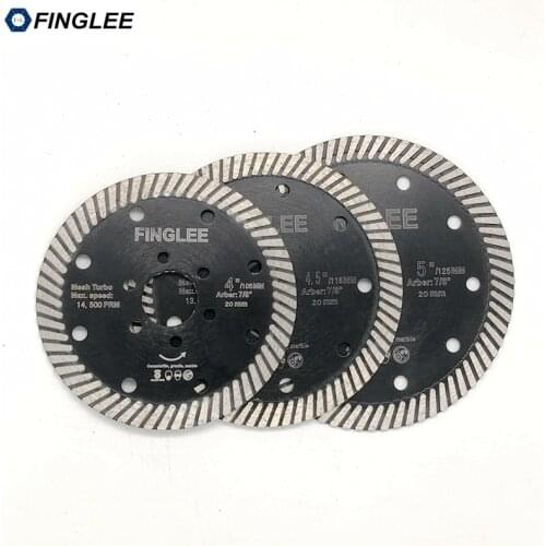 FINGLEE 1/3pcs 105/115/125mm Diamond Hot Pressed Superthin Turbo Blade Hard Material Ceramic Tile Granite Cutting Disc