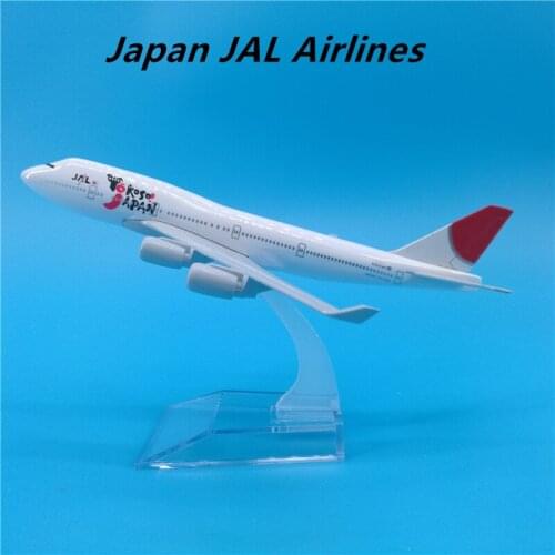16cm 1:400 Scale Japan Airlines JAL Airplane Model Boeing B747 B777 Zinc Alloy Metal Aircraft Model Collectible Decoration Gift