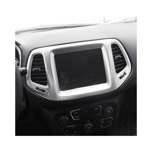 8.4 inch Inner Dashboard Navigation Frame Cover For Jeep Compass 2nd Gen 17-19
