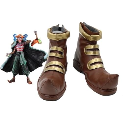 One Piece Clown Buggy Joker Cosplay Shoes Boots Halloween Costume Accessory Props