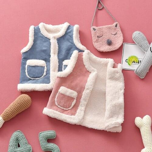 Infant Baby Coat Warm Outerwear Vest Jackets Children Clothing Autumn Winter Toddler Boys Girls Clothes For 1-6 Years