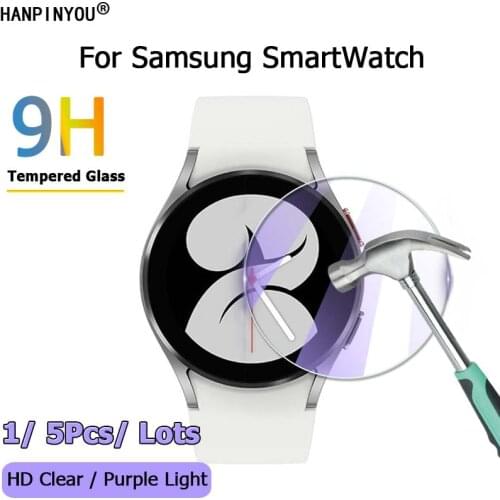 For Samsung Galaxy Watch 4 3 Watch3 41mm 45mm Watch4 Classic 42mm 46mm 40mm 44mm 2.5D Clear Tempered Glass Film Screen Protector