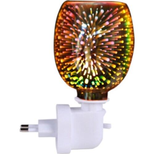 Electric Incense Burner Romantic Firework Aroma Wax Melting Lamp Bedroom Essential Oil Diffuser Deodorizing Aromatherapy Furance