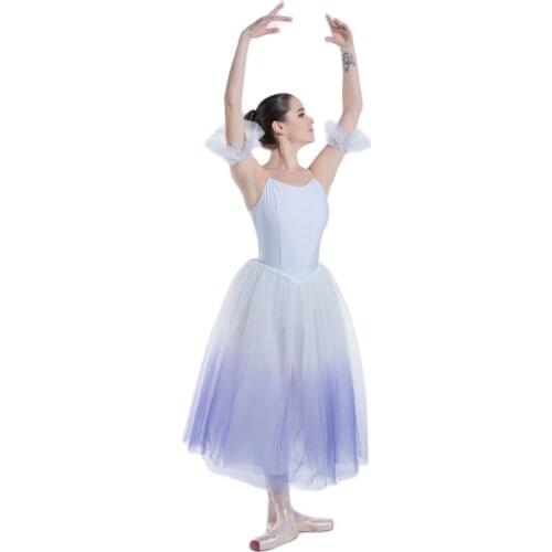 Ombre purple Long Romantic Ballet Tutu Girl & women Ballet Tutu Stage Performance Ballet Costume Dance Tutu