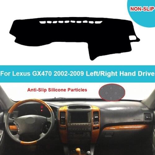 Flannel Suede Polyester Car Dashboard Cover For Lexus GX470 2002 - 2009 Carpet Cape Protector Car Accessories 2008 2007 2006