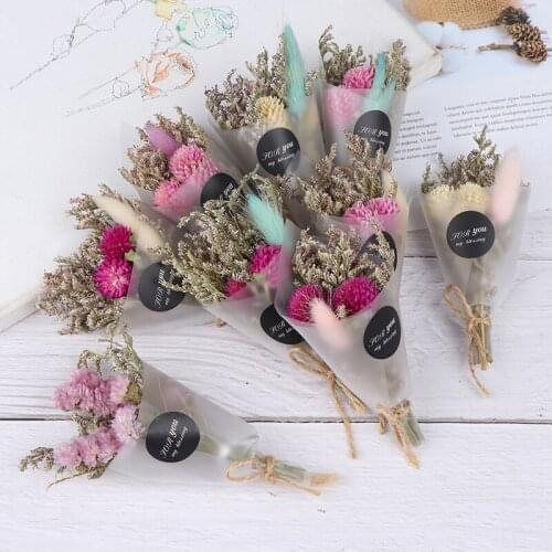 1pc Dried Flowers Bouquet Artificial Dry Flower Accessories Lovely Fashion DIY Mini Wedding Decoration