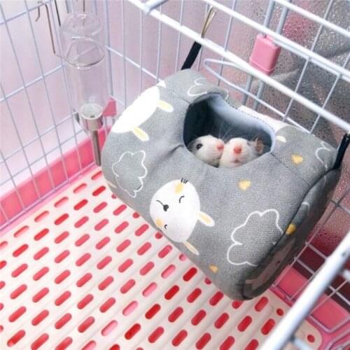 Hamster Cages Life Nest Spring Little Pet Canvas Hammock Hedgehog Chinchilla Guinea Pig Hanging House Small Animal Products New