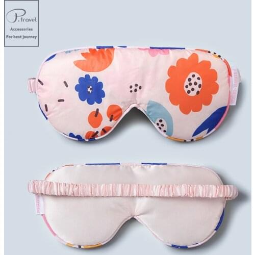 P.travel Light Luxury Imitation Silk Sleep Goggles Blackout and Breathable Travel to Relieve Fatigue Sleeping Goggles