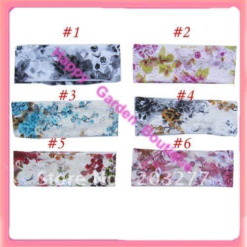 8cm wide soft lace headbands can mixed color hair band 24pcs/bag free shipping