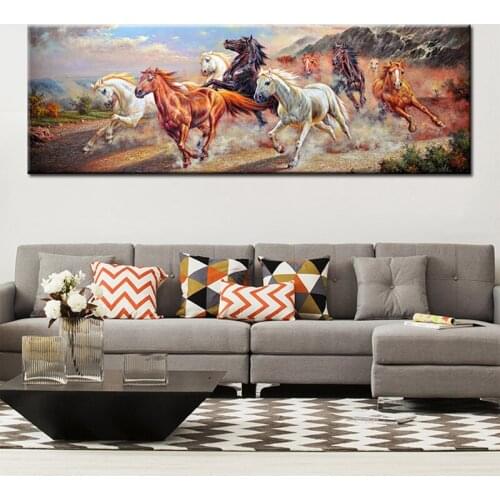Full Drill 5D Diamond Painting Animal Diamond Embroidery Cross Stitch Running Horse Mosaic Gifts Mural Wedding DecorationZP-3645