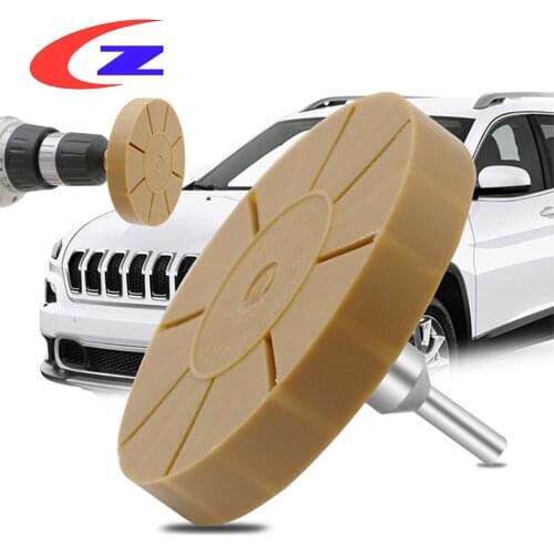 3.5 inch Car Rubber Eraser Wheel Pad Rubber Wheel Car Sticker Disk Decal Eraser Remover Paint Cleaner Car Polish Auxiliary Tool