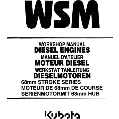 Kubota Engines Repair Manuals