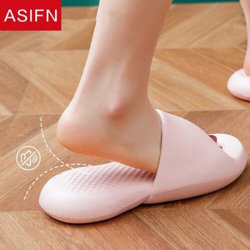 ASIFN Home Women Thick Bottom Slippers Platform Massage Living Room Bathroom Slides Non Slip Trend Designer Shoes Ladies Female